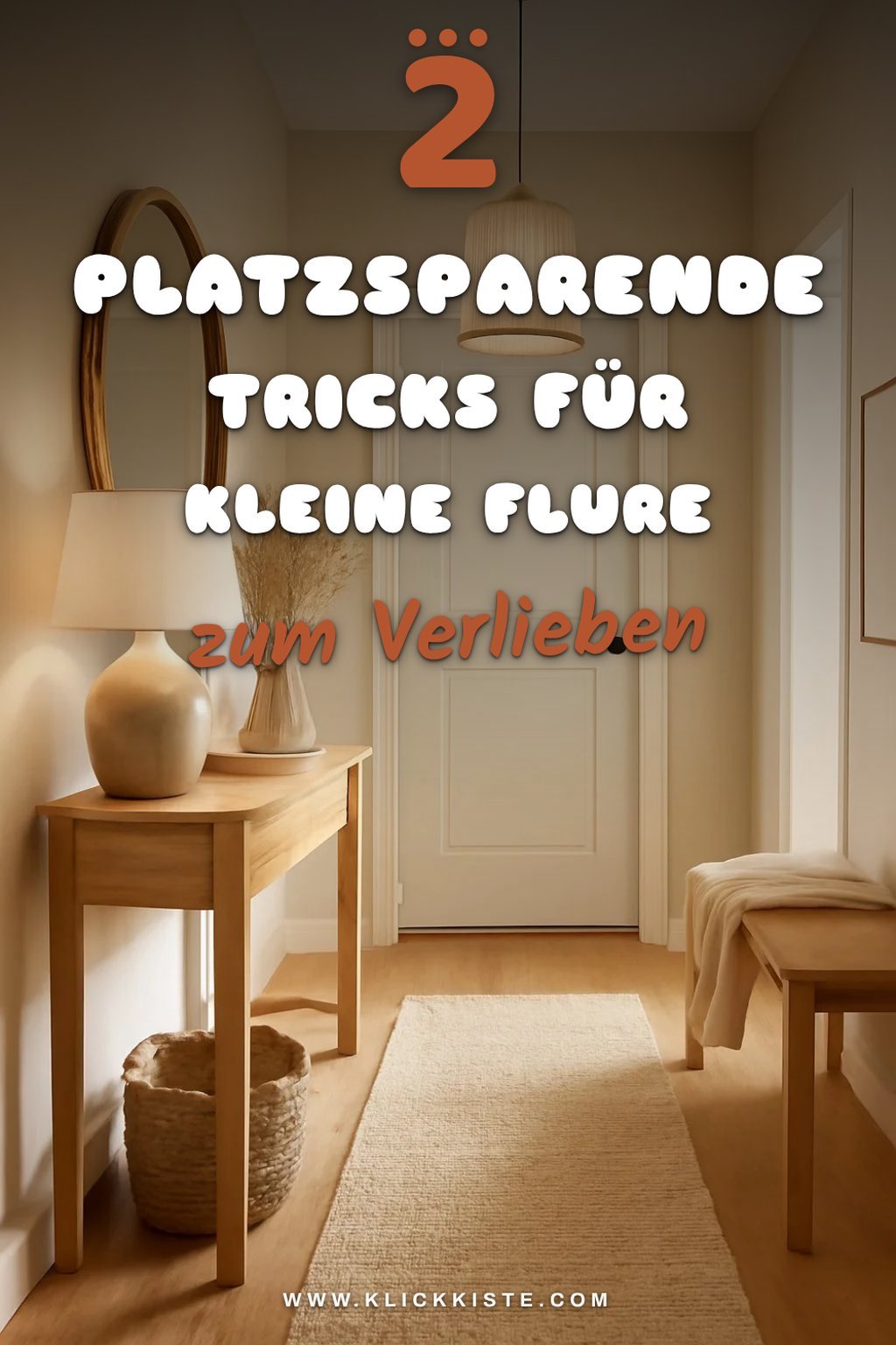 Platzsparende Ideen für kleine Flure