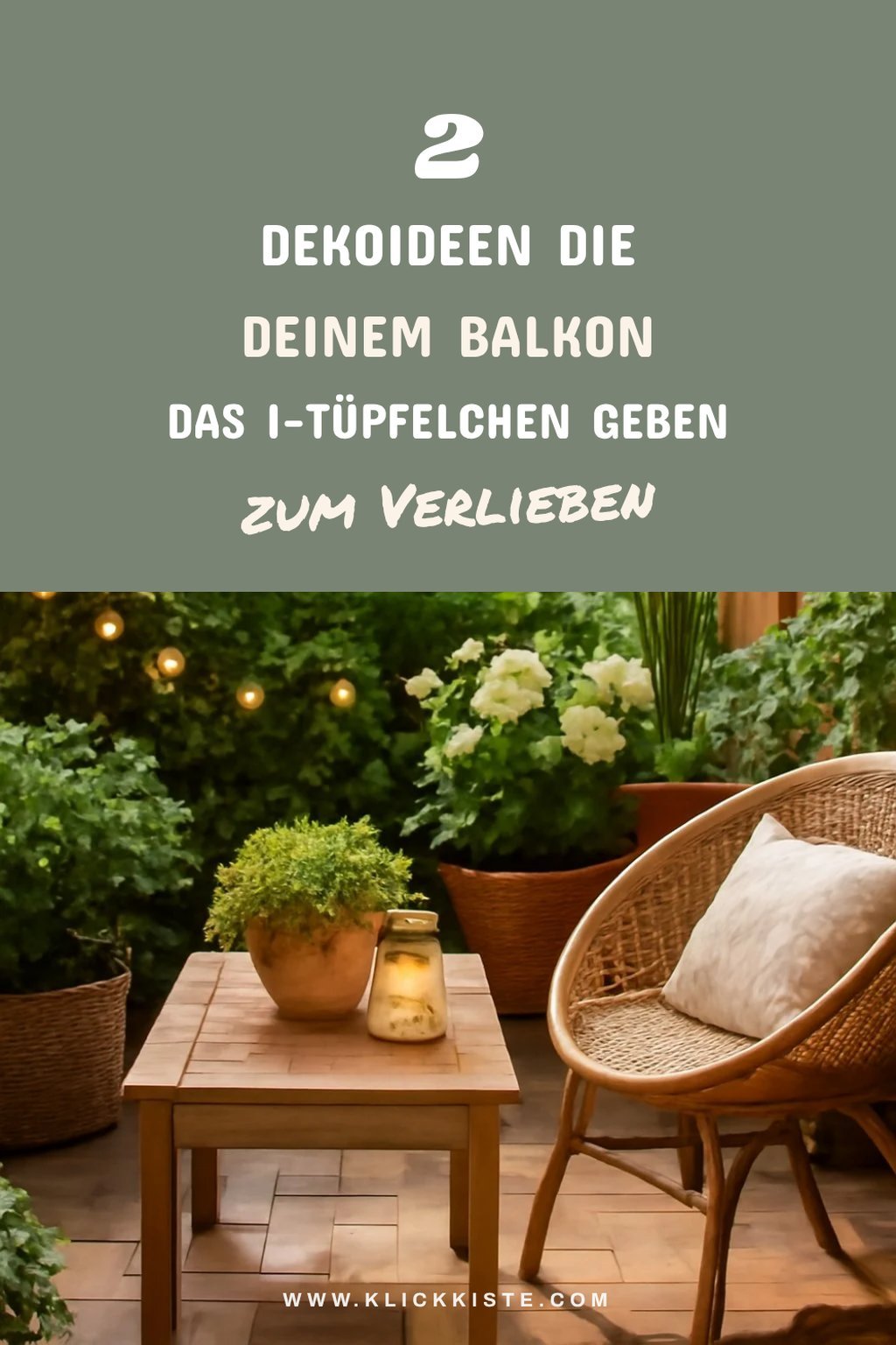 Dekorative Accessoires für den letzten Schliff