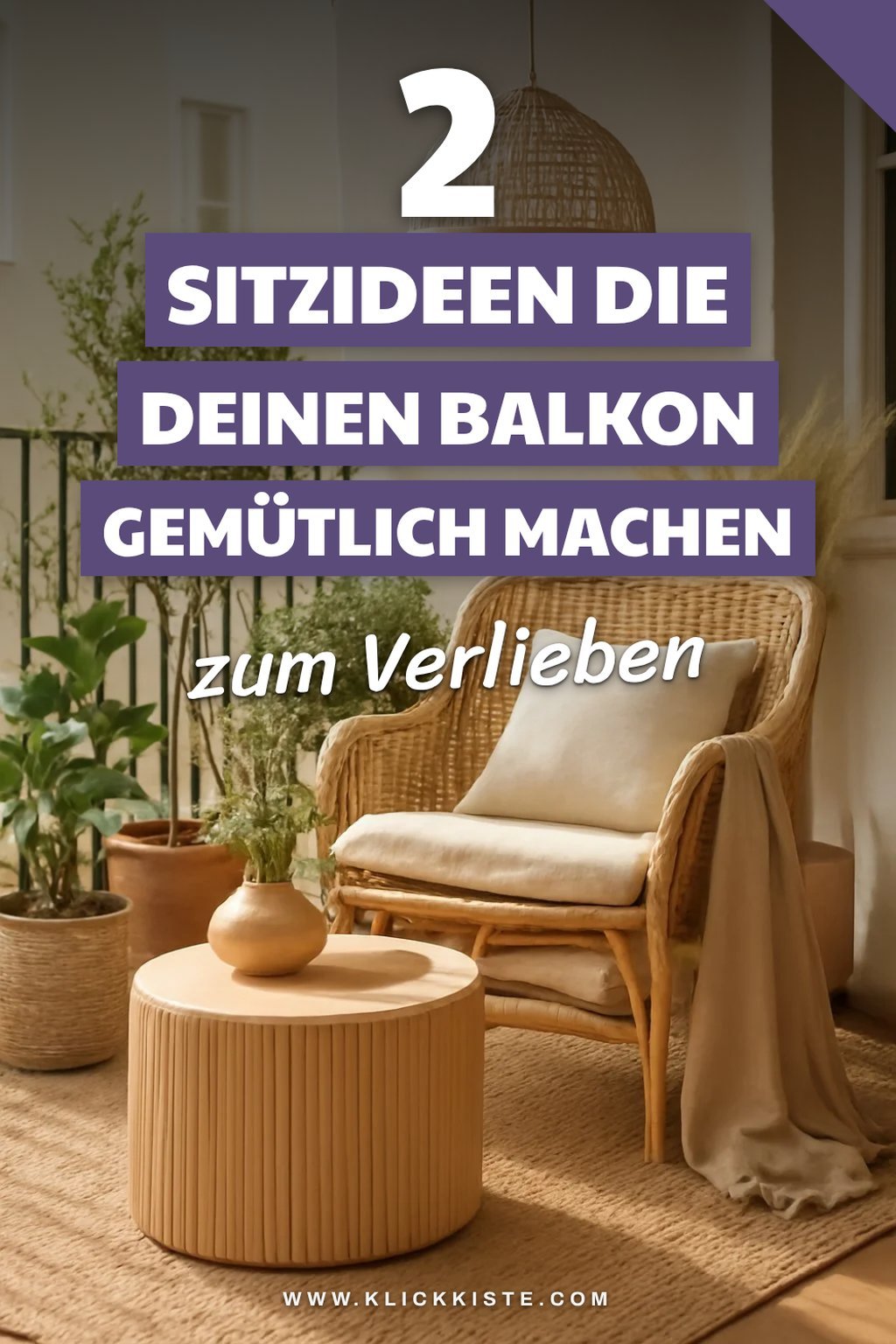 Gemütliche Sitzgelegenheiten für den Balkon gestalten