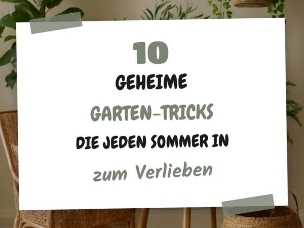 10 geheime Garten-Tricks die jeden Sommer in einen Hit verwandeln
