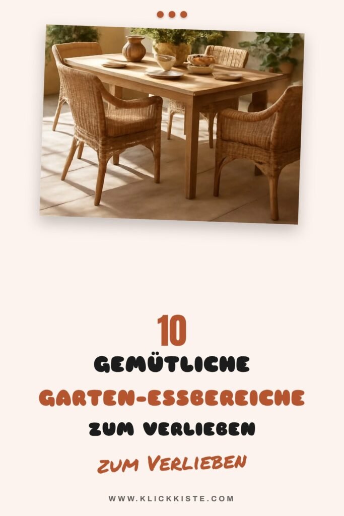 10 gemütliche Garten-Essbereiche zum Verlieben