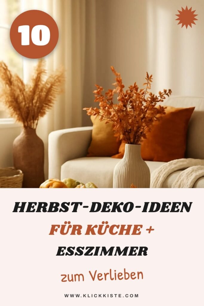 10 Herbst-Deko-Ideen für Küche + Esszimmer