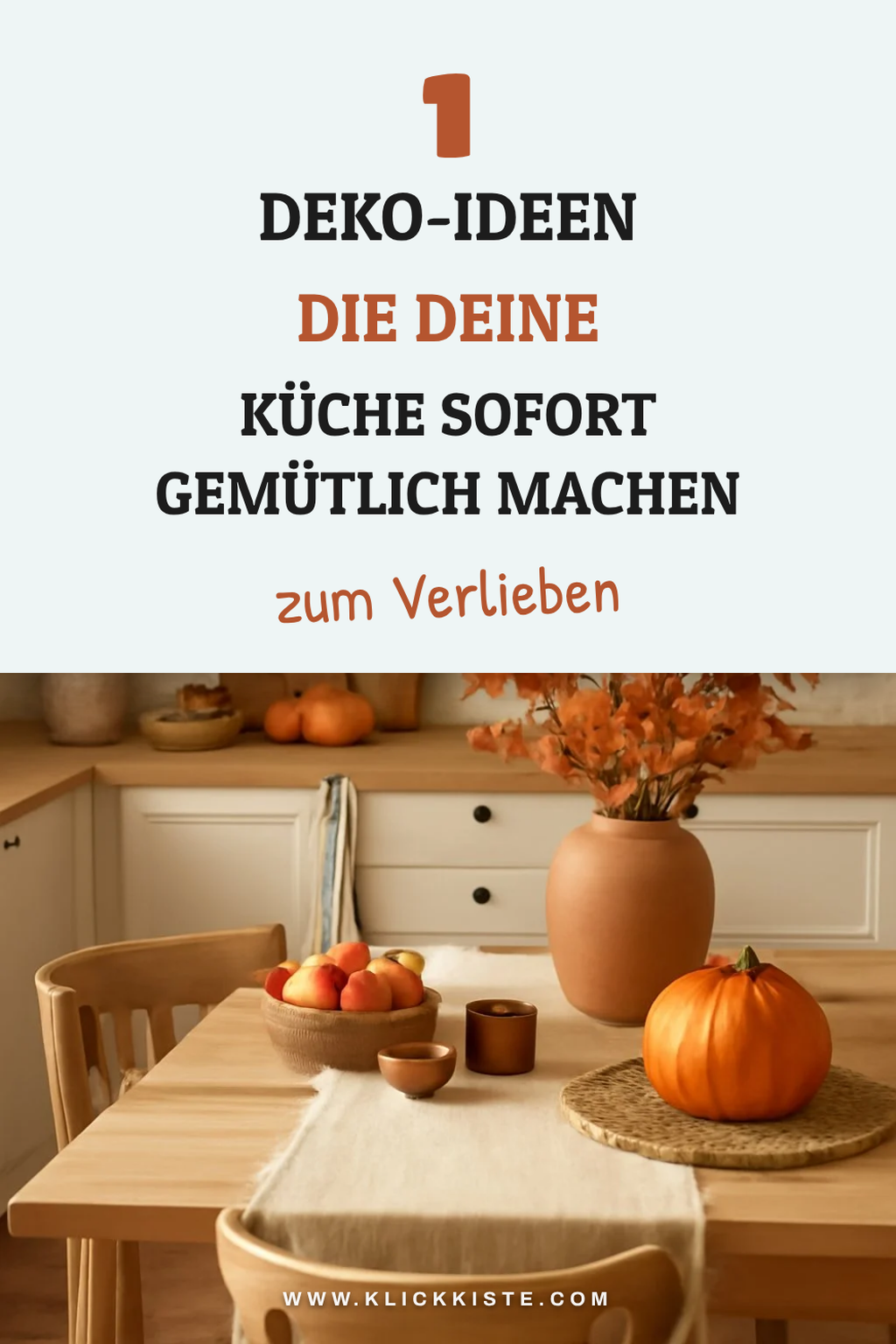 So schaffst du herbstliche Akzente in deiner Küche