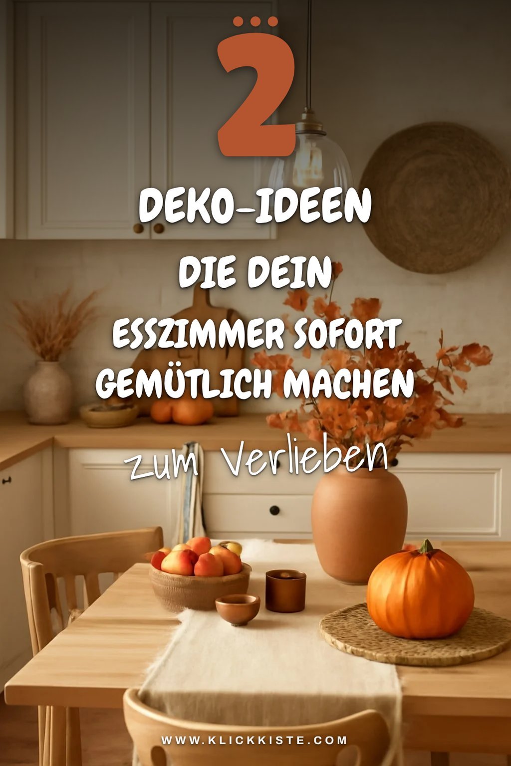 Gemütliche Esszimmer-Akzente für den Herbst