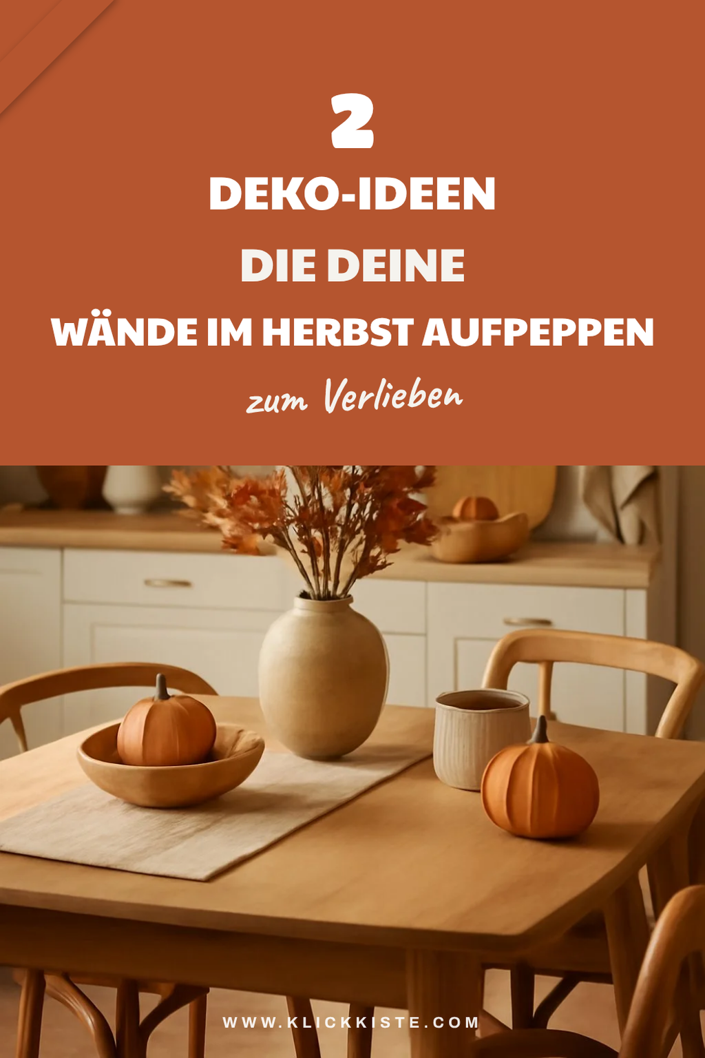Kreative Wanddeko für den Herbst
