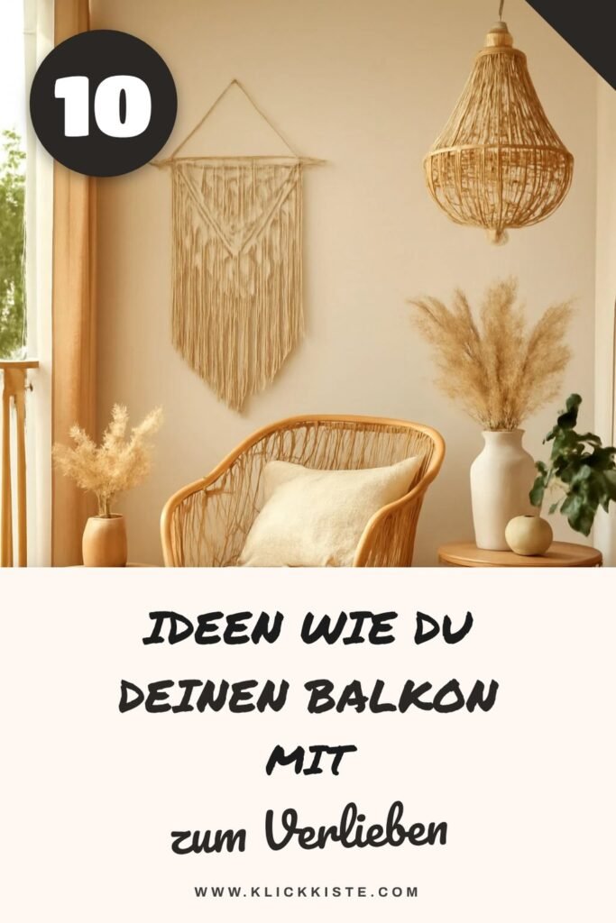 10 Ideen wie du deinen Balkon mit 30 € zur Boho-Oase machst