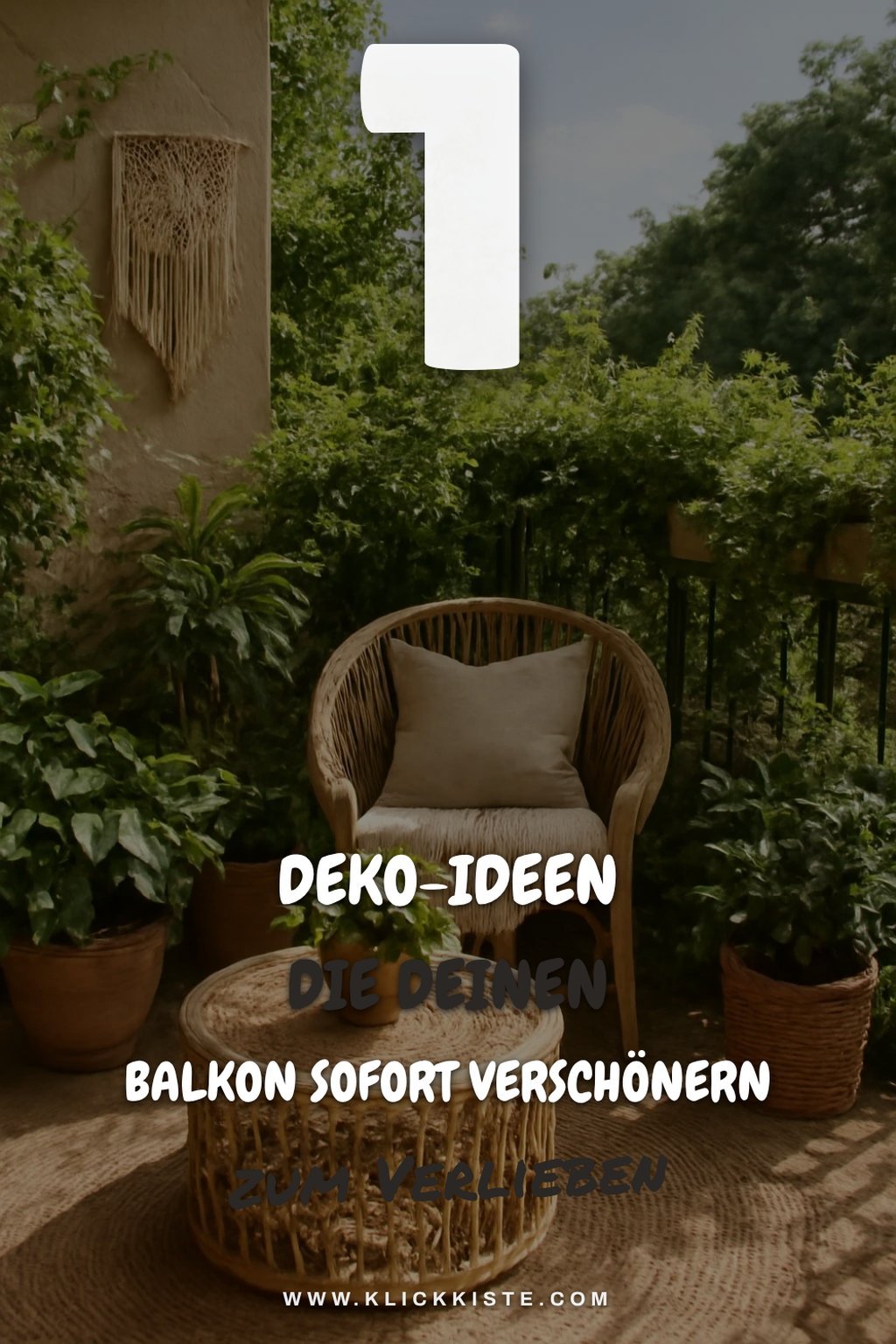 Balkon Deko-Ideen für den Boho-Look