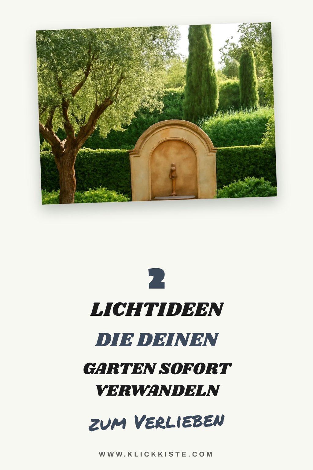 Beleuchtung für stimmungsvolle Abende