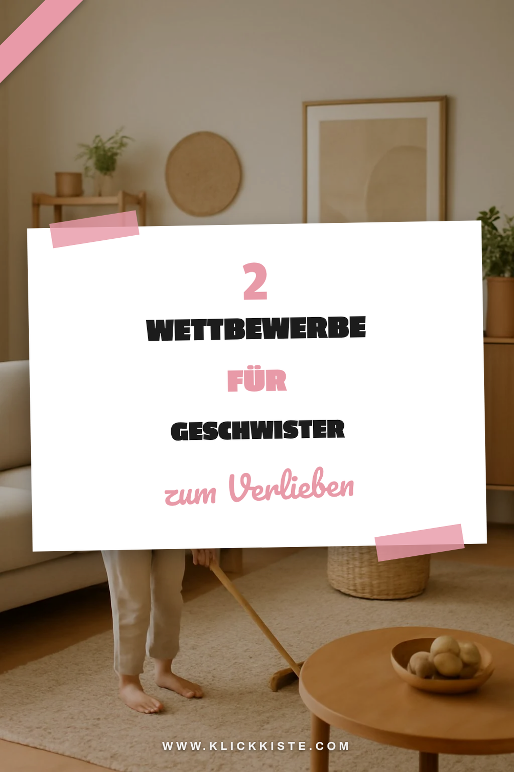 Spaßige Wettbewerbe unter Geschwistern