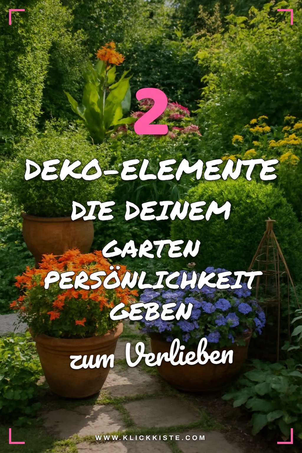 Diese Deko-Elemente verleihen dem Garten Charakter