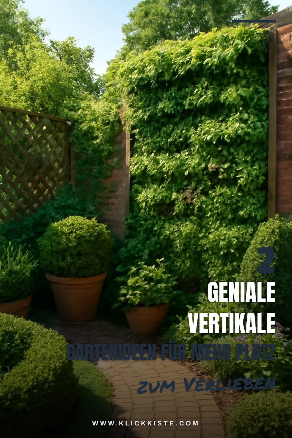 So gestaltest du deinen Garten mit vertikalen Gärten