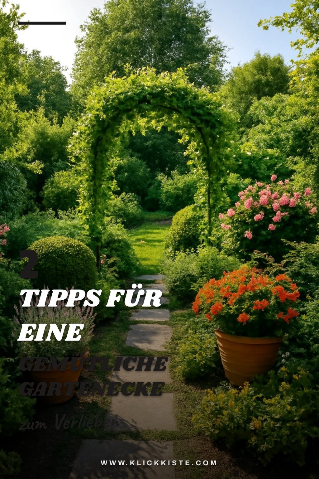 Wie du deinen Garten gemütlich gestaltest