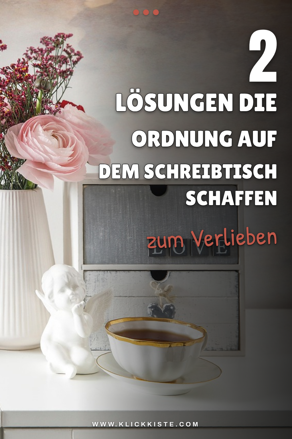 Kreative Aufbewahrungslösungen für den Schreibtisch