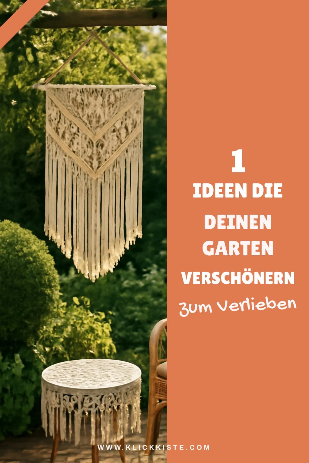So bringst du deinen Garten mit Makramee zum Strahlen