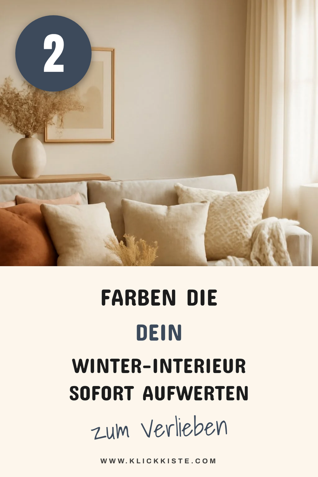 Akzentuierung mit Farben im Winter