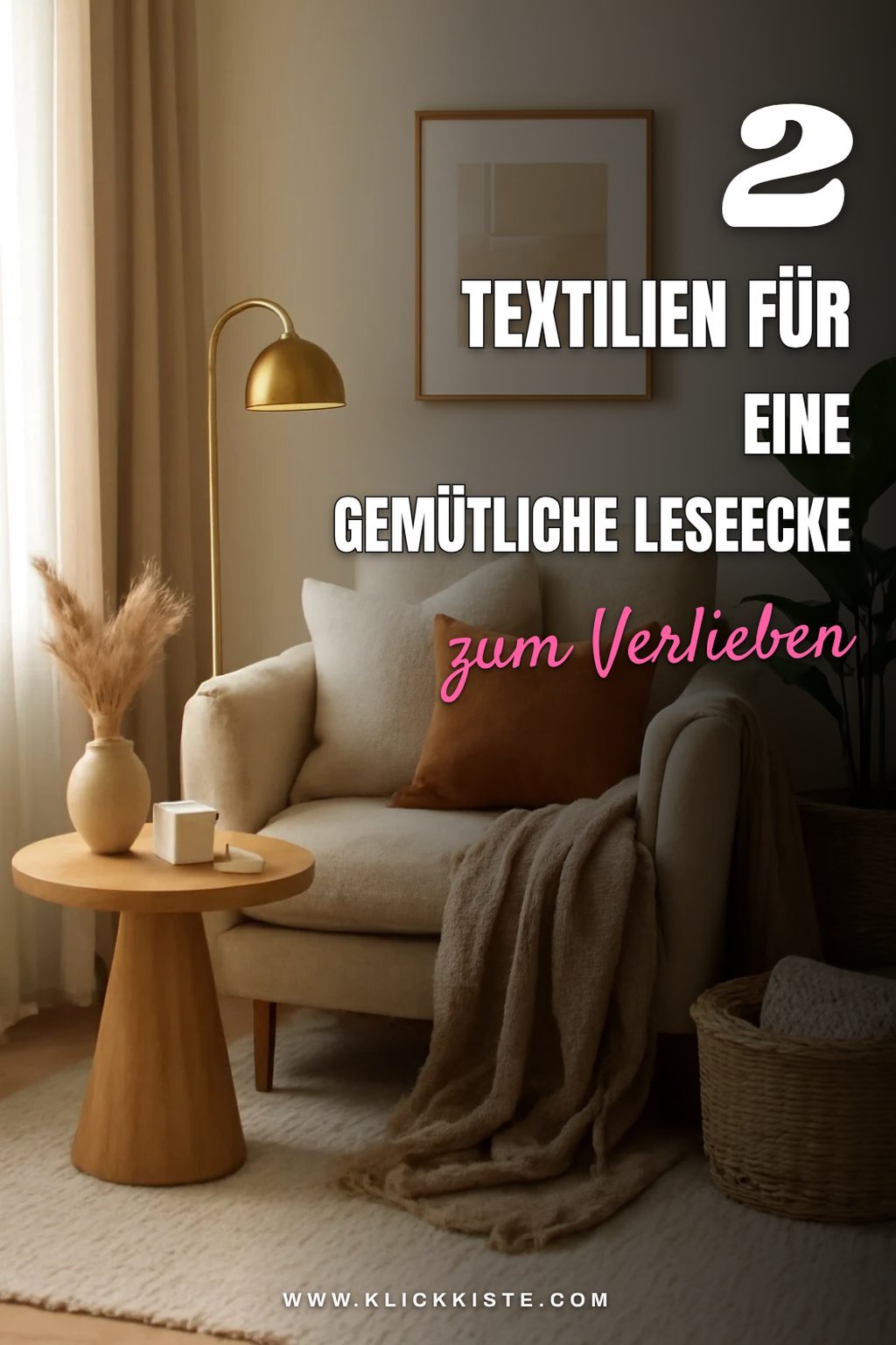 Textilien für Gemütlichkeit in der Leseecke