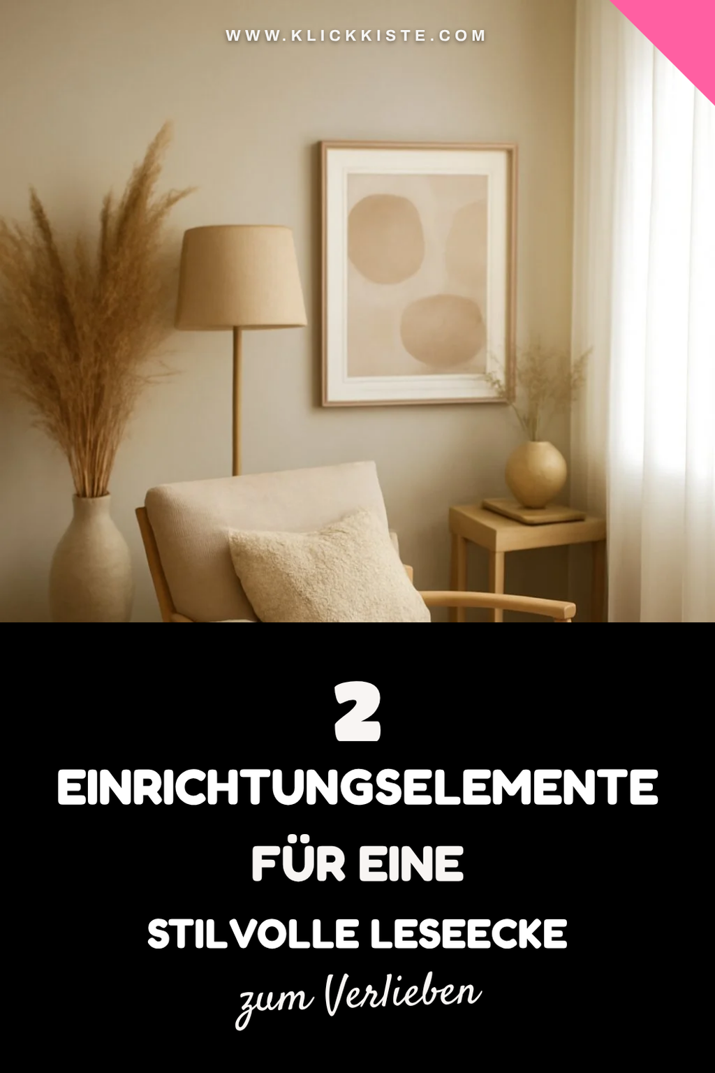 Einrichtungselemente für eine stilvolle Leseecke