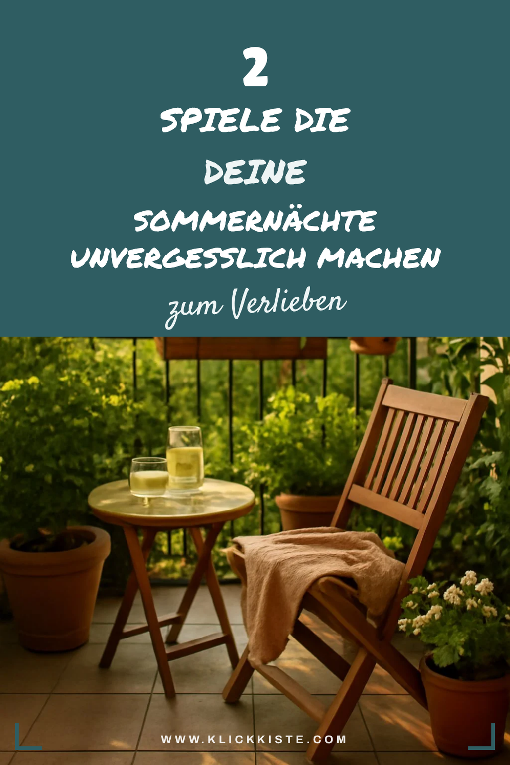 Spaßige Spiele für laue Sommernächte