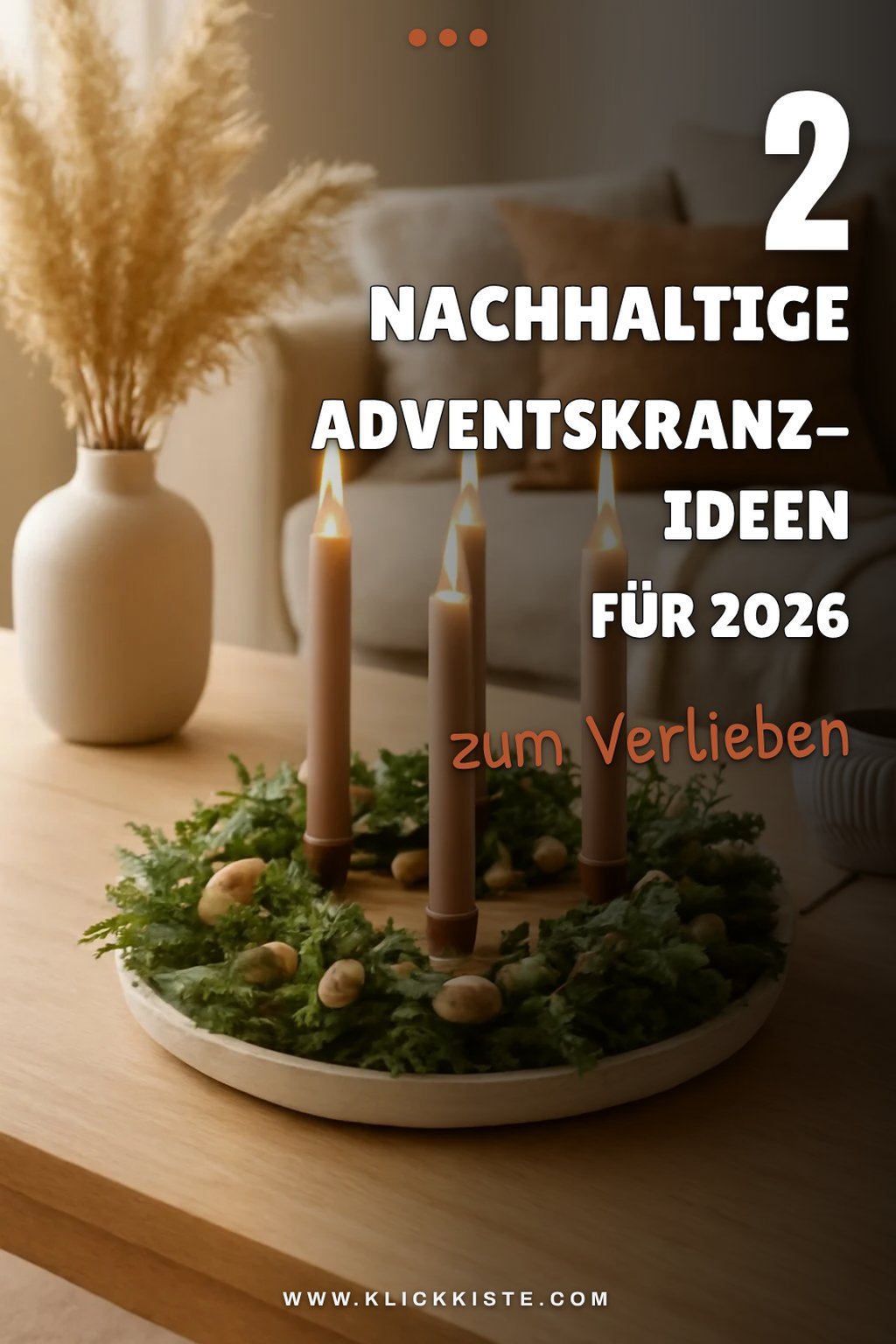 Kreative Adventskranz-Ideen mit nachhaltigen Materialien