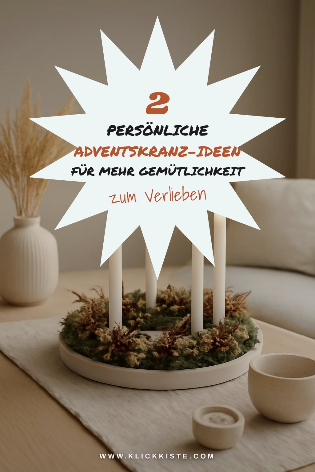 Adventskranz-Ideen mit einer persönlichen Note