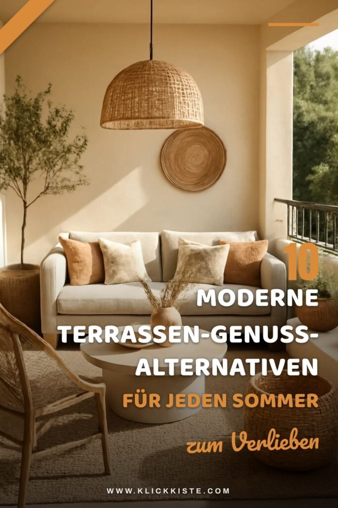 10 moderne Terrassen-Genuss-Alternativen für jeden Sommer