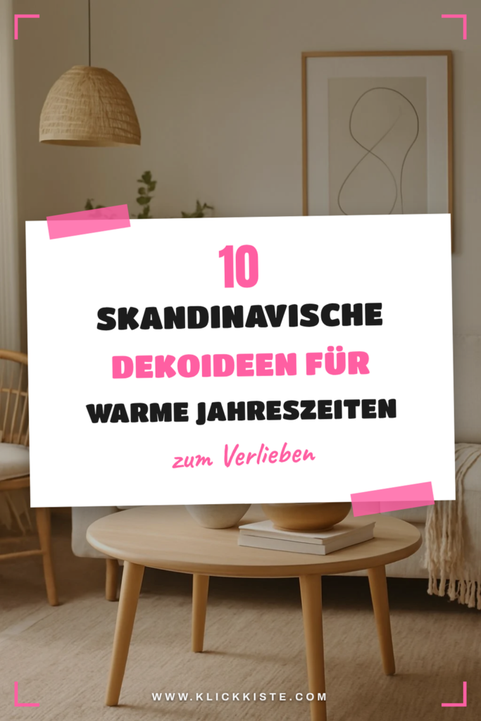 10 skandinavische Dekoideen für warme Jahreszeiten