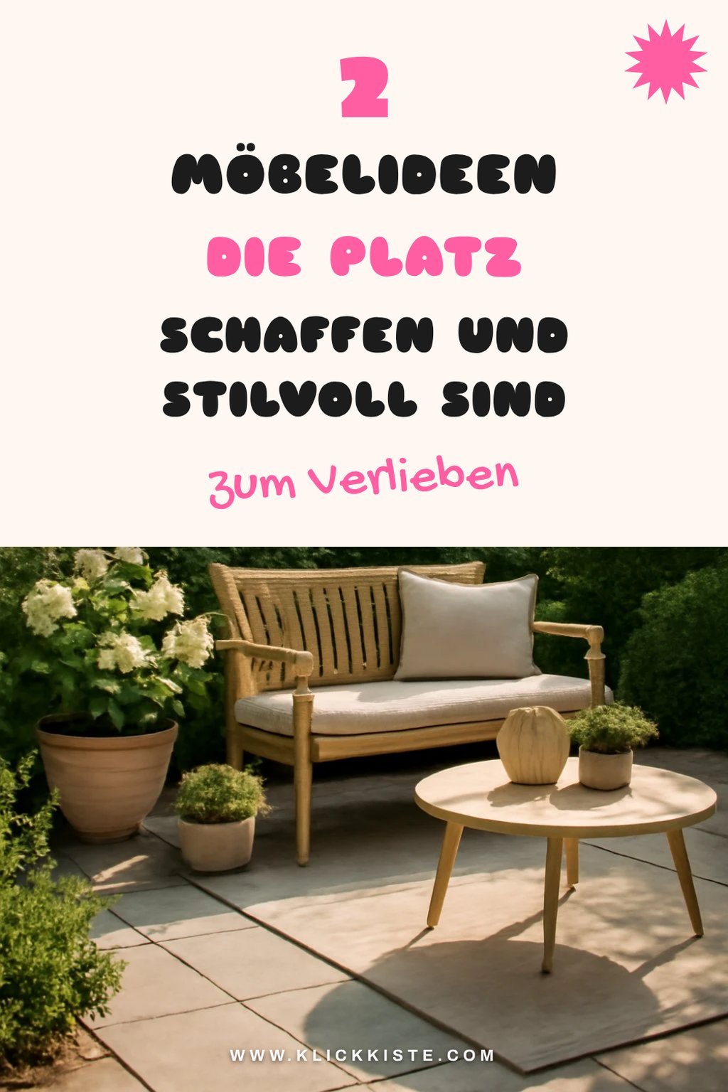 Minimalistische Möbel für mehr Raum