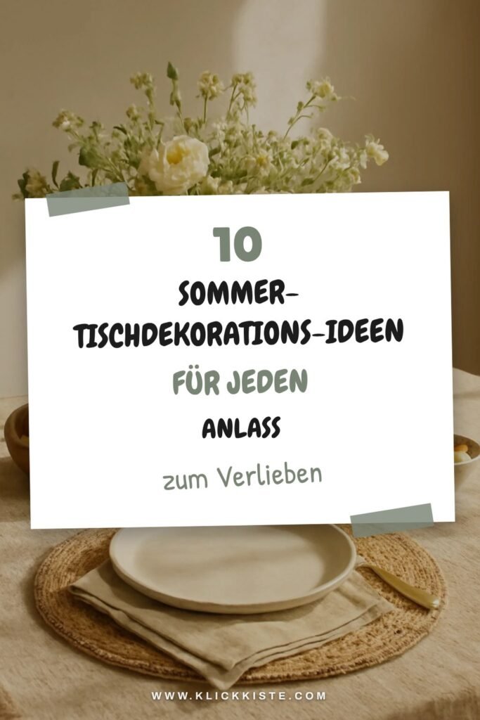 10 Sommer-Tischdekorations-Ideen für jeden Anlass