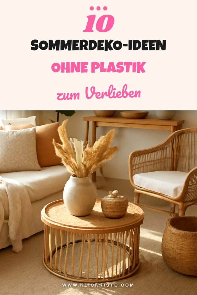 10 Sommerdeko-Ideen ohne Plastik — nachhaltig + stilvoll