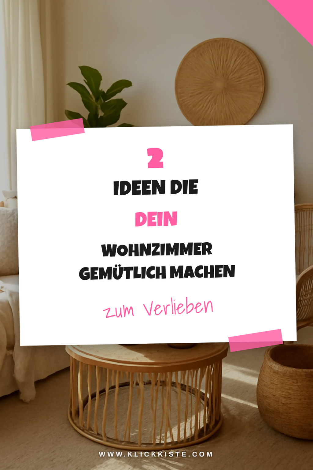 Wie du mit Naturmaterialien dein Wohnzimmer gestaltest