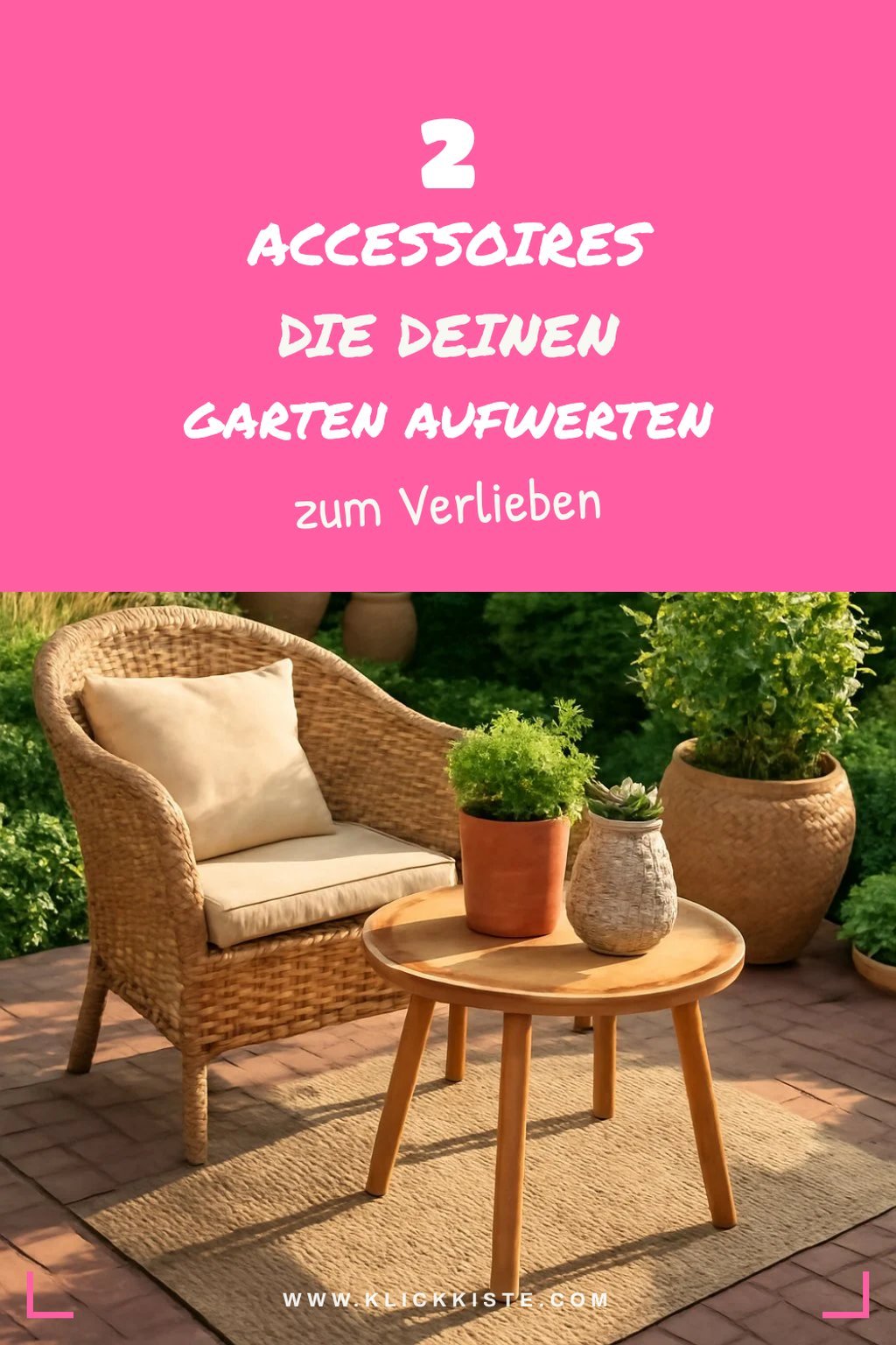 So machst du deinen Garten mit Accessoires einladend