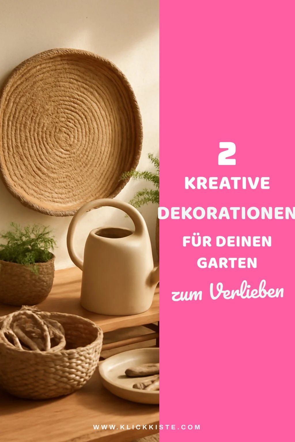 Kreative Dekoration für deinen Garten