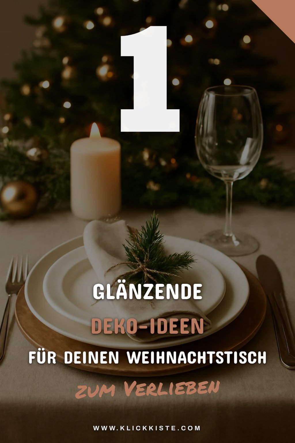 Festliche Akzente mit glänzenden Details