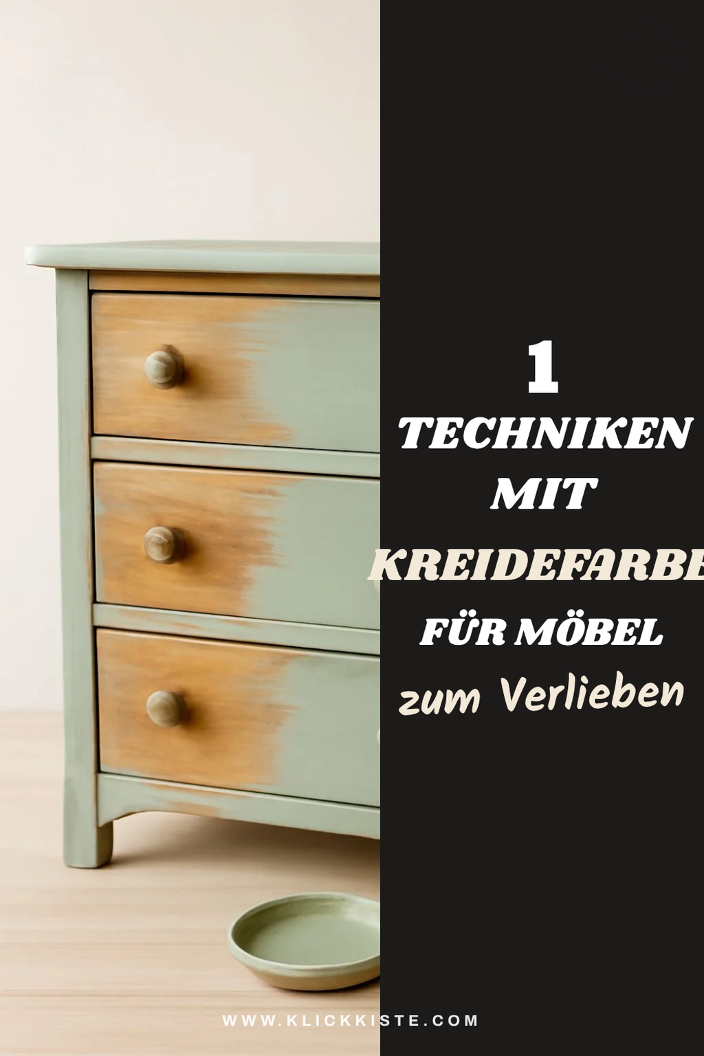 So verleihst du Möbeln mit Kreidefarbe einen neuen Look