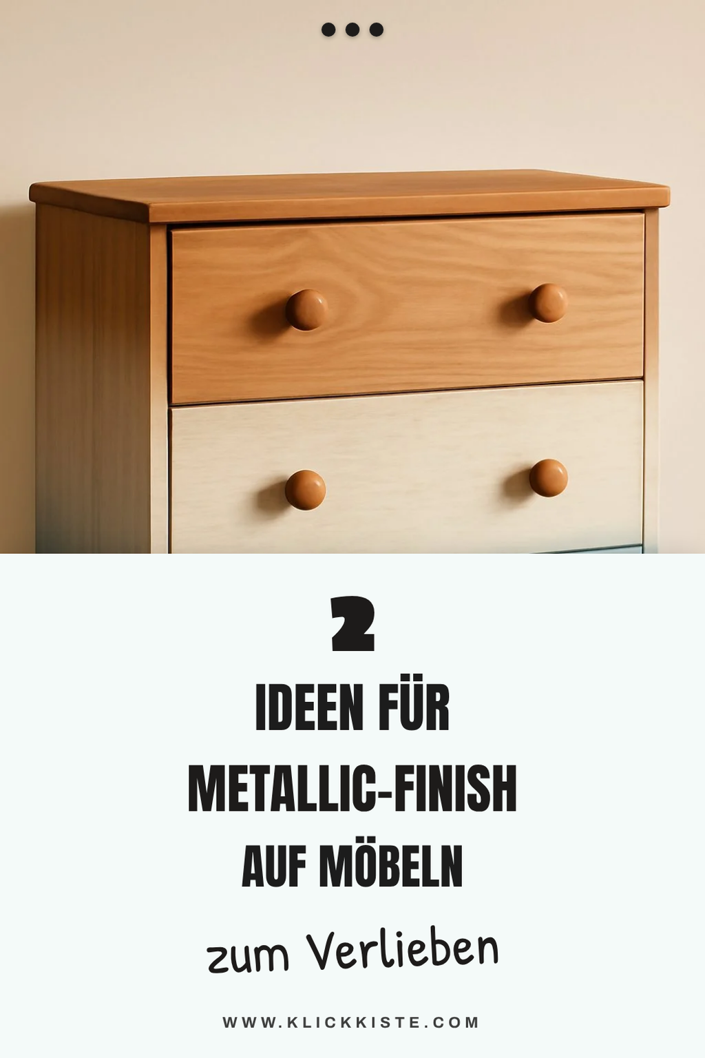 Möbel mit Metallic-Farbe aufpeppen