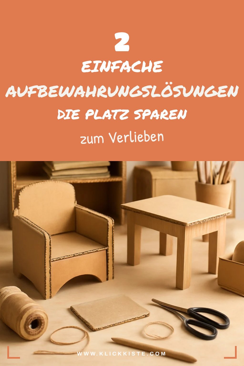 Praktische Aufbewahrungslösungen aus Karton