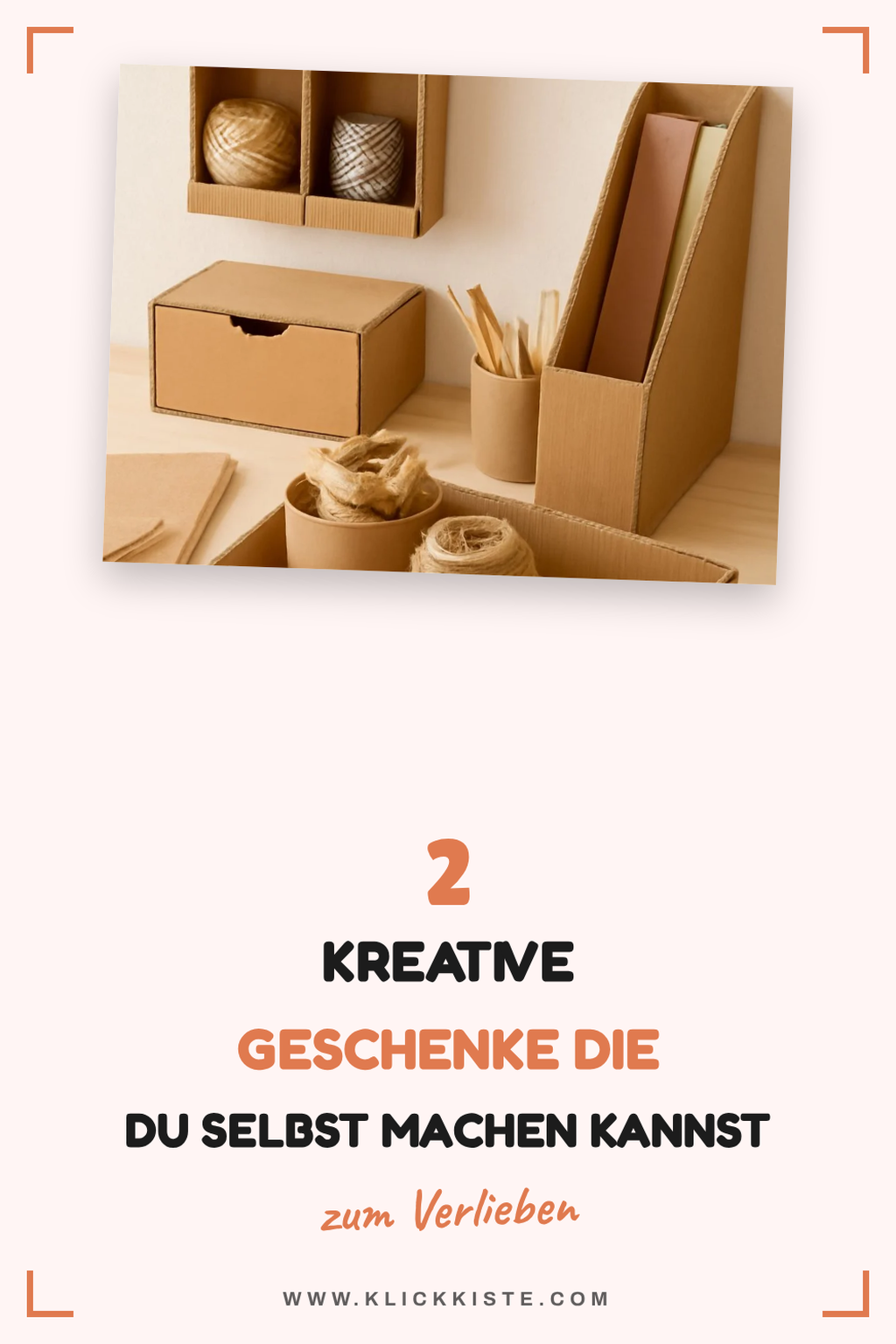 Kreative Geschenke aus Karton
