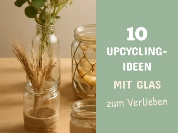 10 Upcycling-Ideen mit Glas — von Vasen bis Laternen