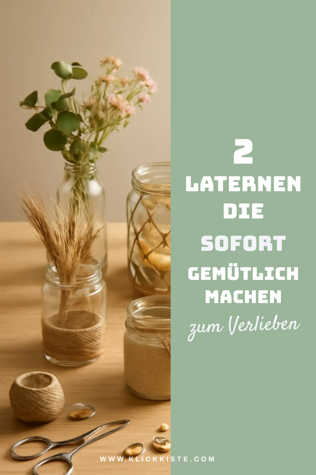 Geniale Ideen für Gläser als Laternen
