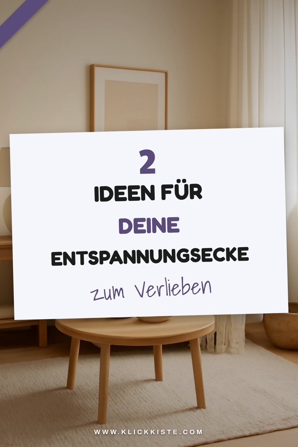 Geniale Entspannungsecken gestalten