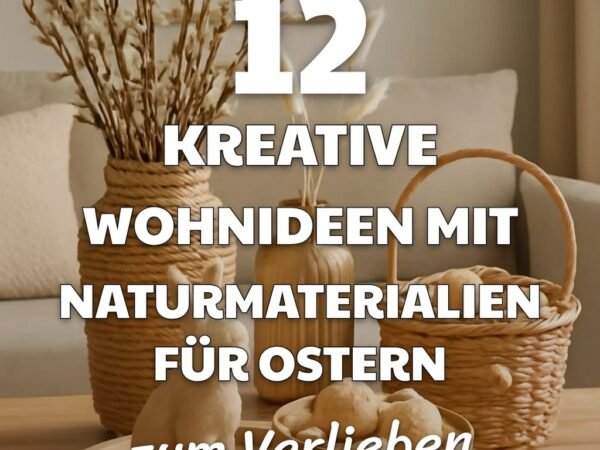 12 kreative Wohnideen mit Naturmaterialien für Ostern