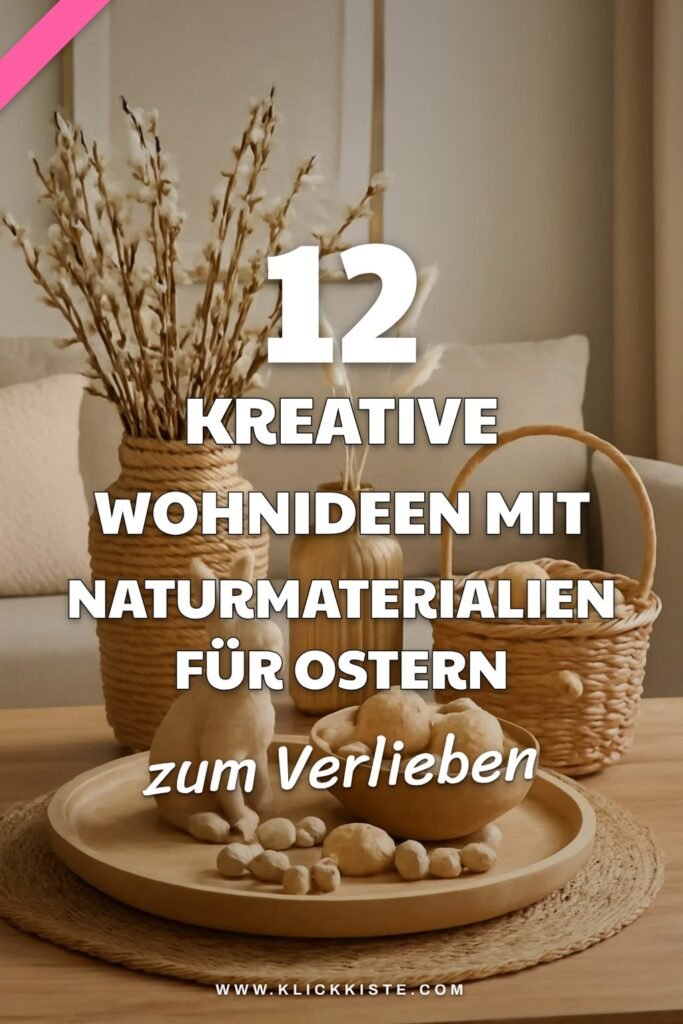 12 kreative Wohnideen mit Naturmaterialien für Ostern