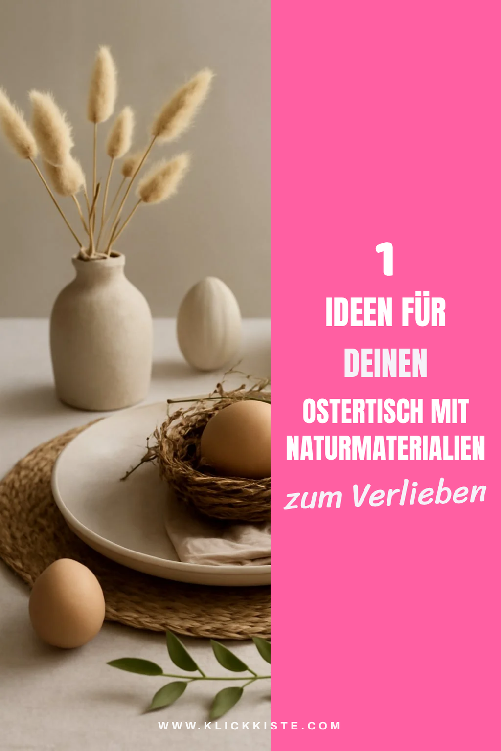 So gestaltest du deinen Ostertisch mit Naturmaterialien