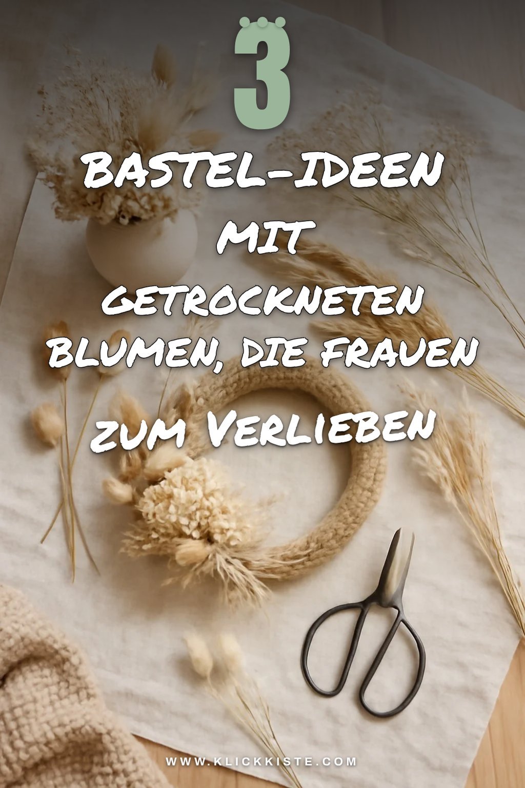 3 Bastel-Ideen mit getrockneten Blumen, die Frauen 2026 lieben — Fertiges Bastelprojekt