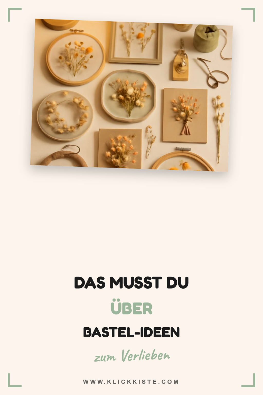 3 Bastel-Ideen mit getrockneten Blumen, die Frauen 2026 lieben — Mit Kindern