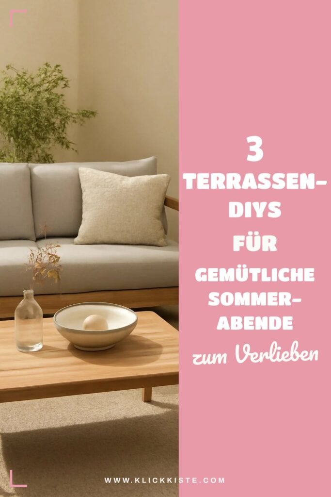 3 Terrassen-DIYs für gemütliche Sommer-Abende