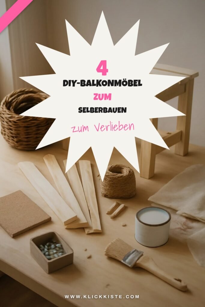 4 DIY-Balkonmöbel zum Selberbauen — mit Anleitung