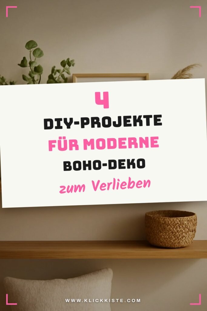 4 DIY-Projekte für moderne Boho-Deko