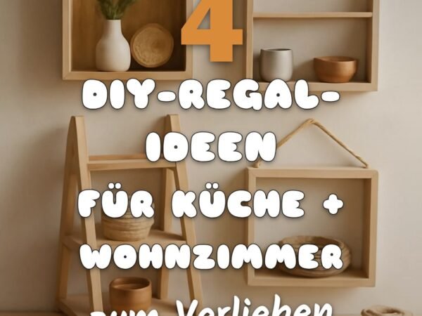 4 DIY-Regal-Ideen für Küche + Wohnzimmer