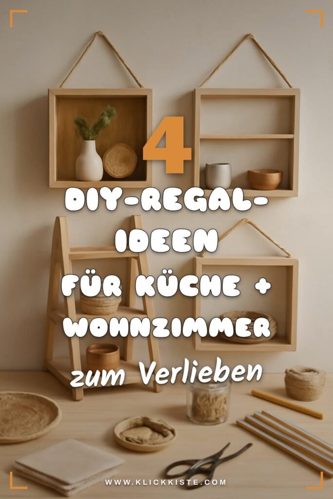 4 DIY-Regal-Ideen für Küche + Wohnzimmer